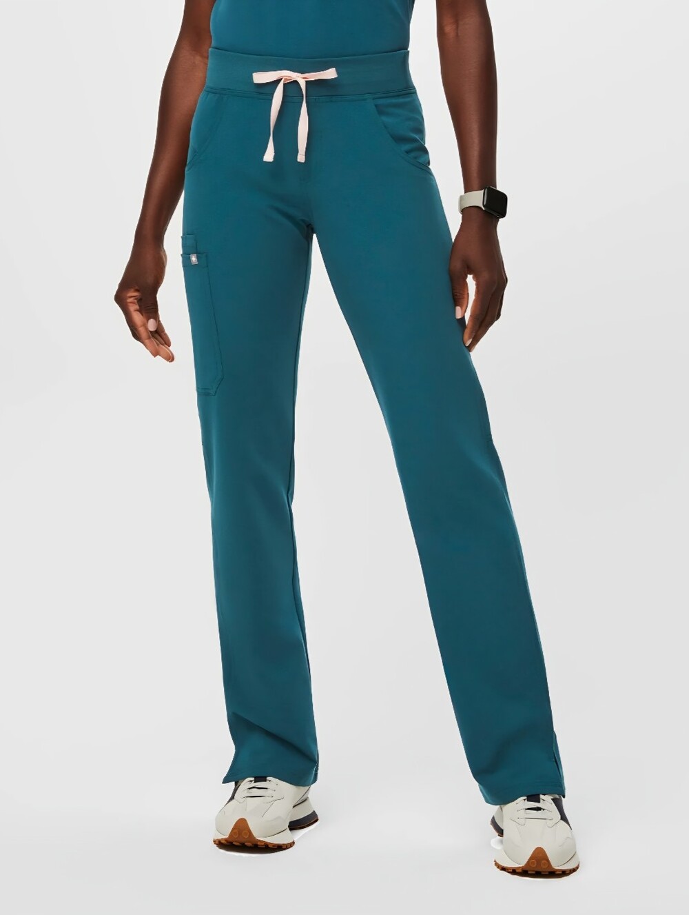 FIGS Yola High-Rise Slim Scrub Pants - Hydrogreen
